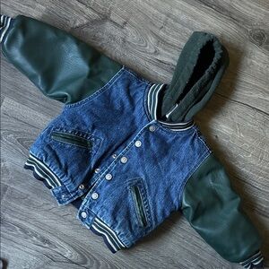 Cherokee Denim and Green Kids Jacket